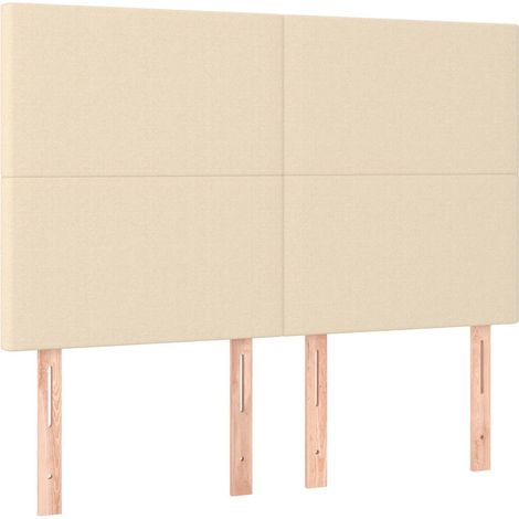 Maison Exclusive - Cabecero de cama de tela color crema 144x5x118 (1/5)