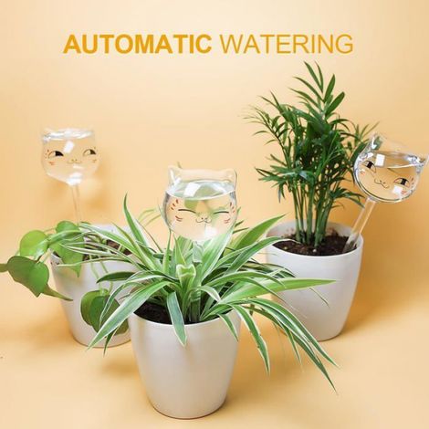 Arroseur Automatique - Globe En Verre Soufflé À La Main - Pour Plantes En Pot Intérieur Et Extérieur - Lot De 6 (1/5)