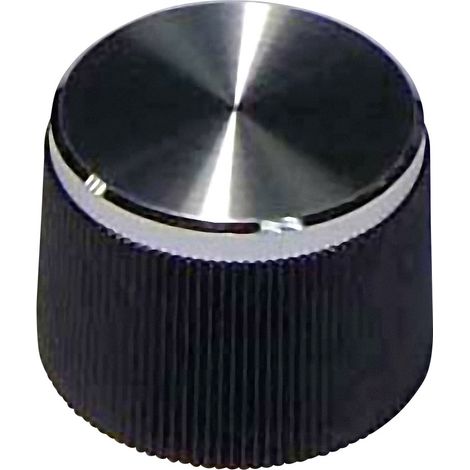 TRU COMPONENTS Drehknopf Schwarz (Ø x H) 21 mm x 15 mm 1 St.