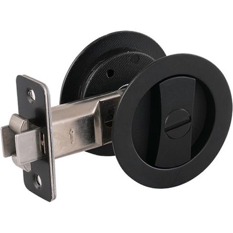 Verrou de porte coulissant rond Invisibles Auti-Rust résistant à l'usure pour salle de bain (1/5)