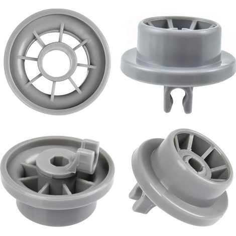 Lot de 4 Roulette Lave Vaisselle pour Panier Inférieur, Roues de Lave-vaisselle pour Siemens, Bosch 165314 (1/5)