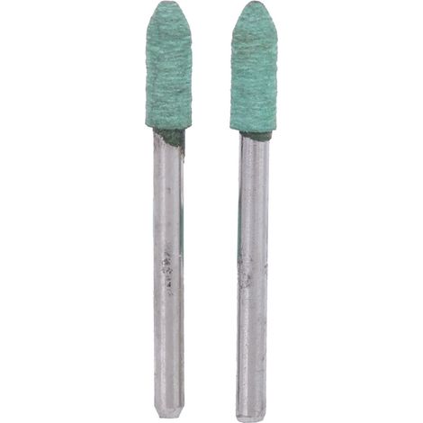 Ortviai Embouts de polissage en caoutchouc vert pour meuleuse – 100 pièces, tige 3 mm, forme conique 4 mm (1/5)