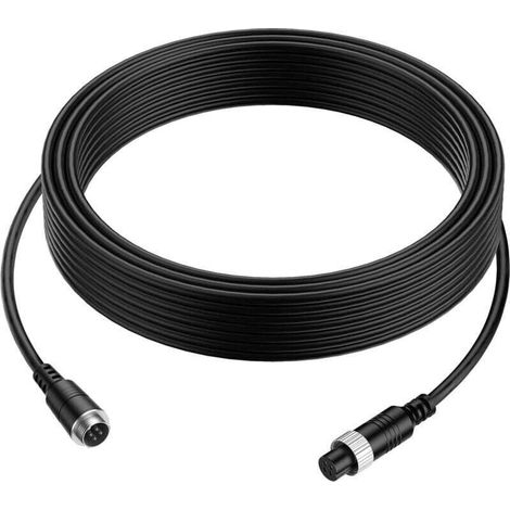 YMYNY 16FT 5M Car Video Extension Cable 4 Pin Aviation Waterproof Shockproof for CCTV Camera Retro Truck Camper Bus Motorhome Vehicle Surveillance Backup System (1/4)