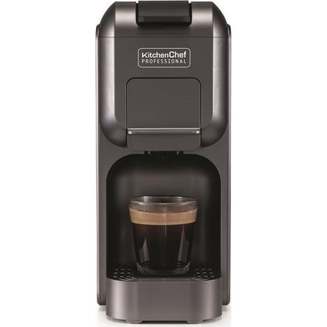 Kitchen Chef MULTIGUSTOEVO Espressomaschine grau schwarz