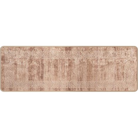 Rug Runner MARSA White 50 x 150 cm Polyester and PVC vidaXL