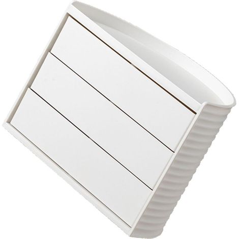 Make-up-Organizer im Instagram-Stil, 360°-Drehung, einzigartiges halbkreisförmiges Design, staubdicht, für Büro- oder Badezimmer-Schminktisch, weiß. (1/5)