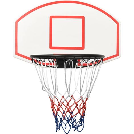 Panier de basket,Panneau de basket-ball Blanc 71x45x2 cm Polyéthylène -76174 (1/5)