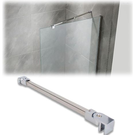 Barre de support murale flexible et sécurisée pour porte douche (1/5)