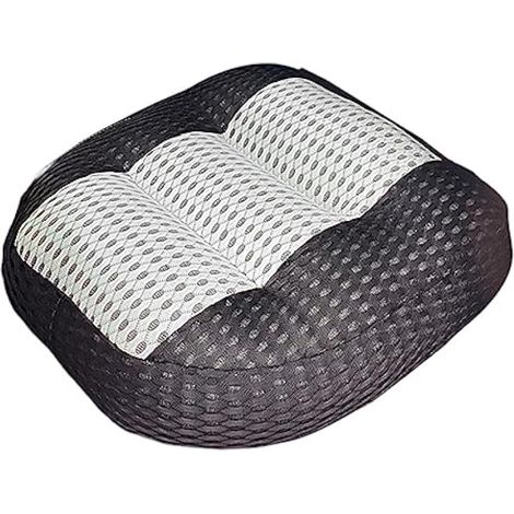 Coussin rehausseur de voiture portable pour les personnes de petite taille Conduite Fauteuil roulant Adulte Noir, Gris clair Noir, 40 x 40 x 11 cm (1/4)