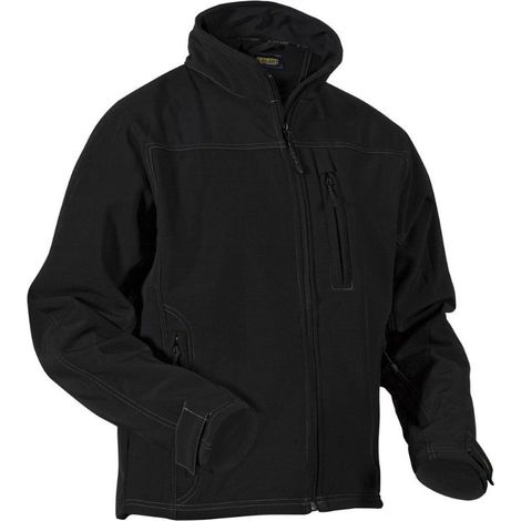 Blaklader – Veste de travail softshell homme – Tissu triple couche étanche 10000mm – Respirant 4000g/m²/24H – Ajustable 2XL – Poches zippées