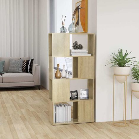 vidaXL Book Cabinet Room Divider Sonoma Oak 60x24x124.5 cm (1/5)