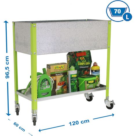Simonrack Moderne Grüne Blumenkiste 70 Liter Mobil