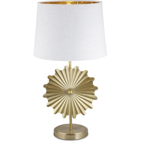 Lámpara de sobremesa rinconera modelo Oris acabado dorado 62cm(alto) 33cm(ancho) (1/3)