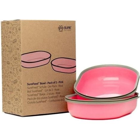 Cuenco simple de repuesto SUREFLAP SureFeed juego de 2 rosa 0,45 l (1/2)