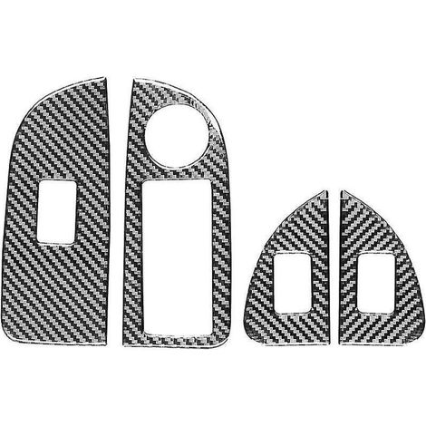 Accessoires autocollants pour panneaux de commande de portières de voiture en fibre de carbone (2015-2023) (1/5)