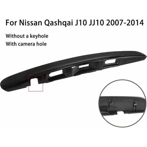 Poignée de hayon pour Nissan Qashqai J10 JJ10 2007-2013 – Matériau ABS – Installation facile – Compatible avec caméra et trou de serrure - 90812JD20H (1/4)
