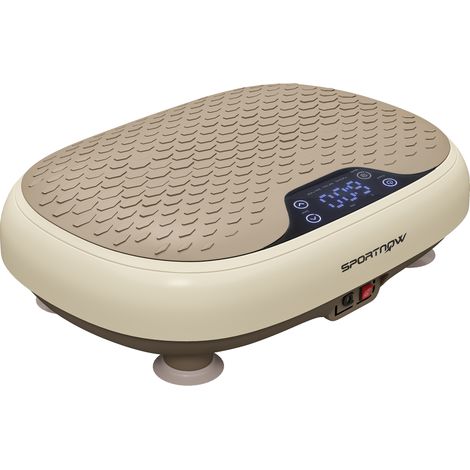 Plateforme vibrante avec 20 niveaux de vitesse, 3 programmes, écran LED et télécommande pour l'entraînement à domicile (1/5)