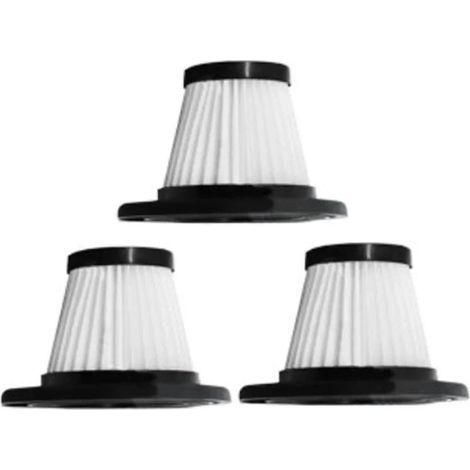 Pack of 3 replacement filters compatible with the R-6053 filter for cordless handheld car vacuum cleaners, a home cleaning accessory. (1/4)