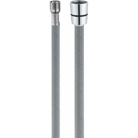Tuyau de Rechange pour Robinetterie de Cuisine M15/1 x 1/2" x 150cm, Tuyau de Cuisine en Nylon Gris (1/4)