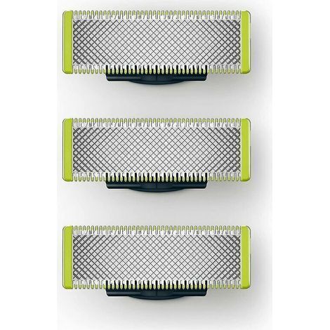 Lames de rechange compatibles OneBlade – Lot de 3 – Haute qualité pour un rasage précis, doux et confortable – Convient aux peaux sensibles