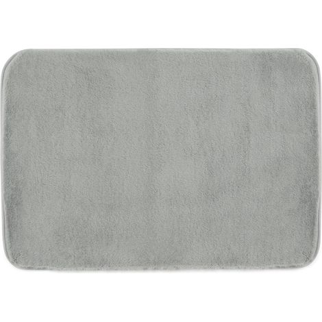 Tappeto Bagno 40X60 Cm Grigio Antiscivolo Fresia