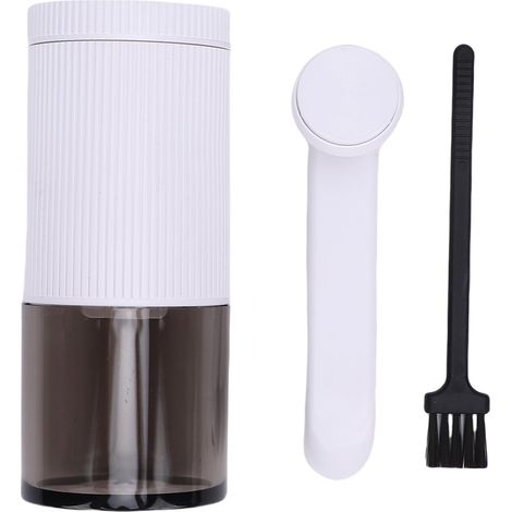 Moulin à café manuel portable avec réglage ajustable pour maison bureau voyage blanc ABS (1/5)