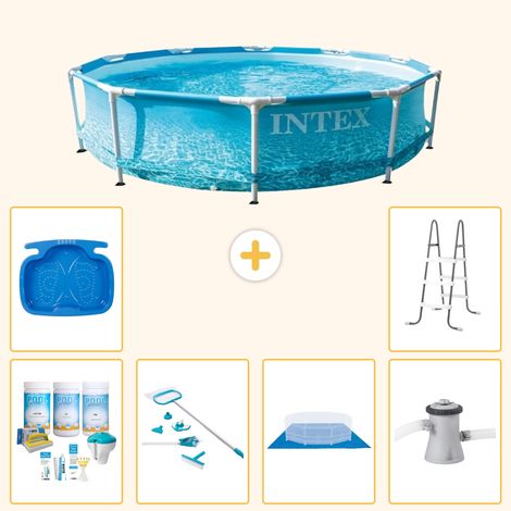 Intex Piscine Tubulaire Ronde - 305x76 cm - 7-pièces S20972 (1/5)