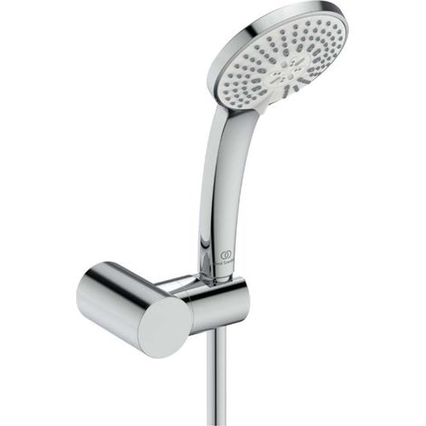 Ideal Standard Idealrain - Conjunto de alcachofa de ducha, soporte y manguera, 3 chorros, cromo BD986AA (1/2)