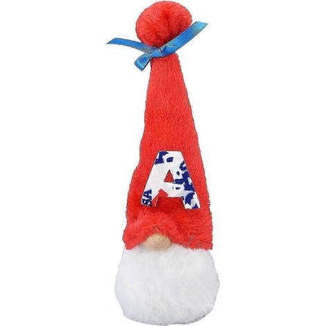 Poupée elfe naine porte-bonheur, petite poupée naine sans visage, décoration pour la fête des récoltes de Thanksgiving, chapeau rouge style A
