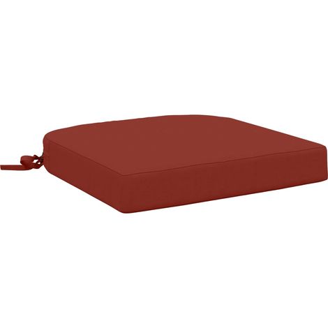1-teiliges Sitzkissen SOEST 100 % Polyester Rot 40 x 40 x 7 cm vidaXL (1/5)