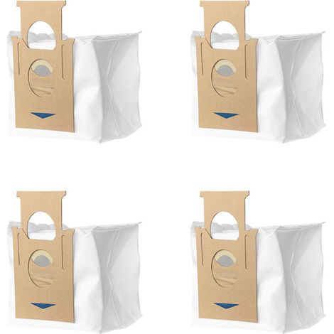 Sacs d'aspirateur compatibles avec Ecovacs OZMOT8 T9AIVI /MAX/PRO Blanc 4-Pack (1/5)