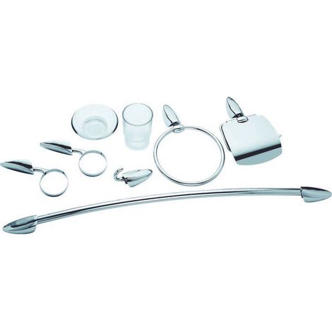 Accessori set bagno serie tac in inox cromato