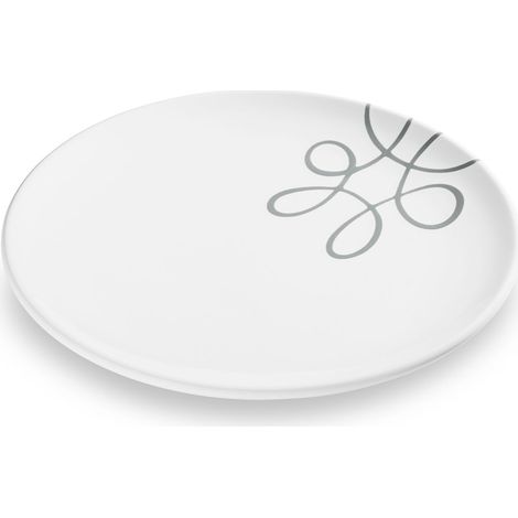 Gmundner Ceramics Pur Flamed Grey, Vajilla Taza (Ø 25cm)
