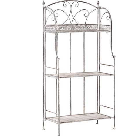 Regal VILLADOSE Metall 117 cm 60 cm Grau