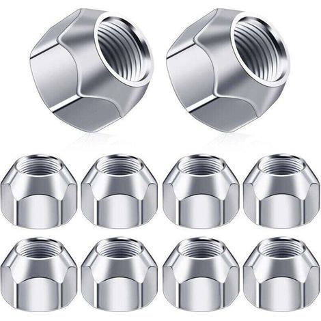 Cache-écrous de roue automobile – Lot de 10 pièces en acier résistant, fixation M12, design élégant et protection optimale