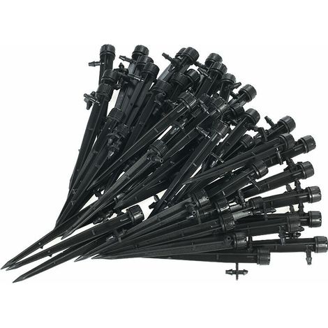 Debit D'Eau Reglable De Goutteurs a 360 °, Systeme D'Irrigation, 50Pcs (1/5)