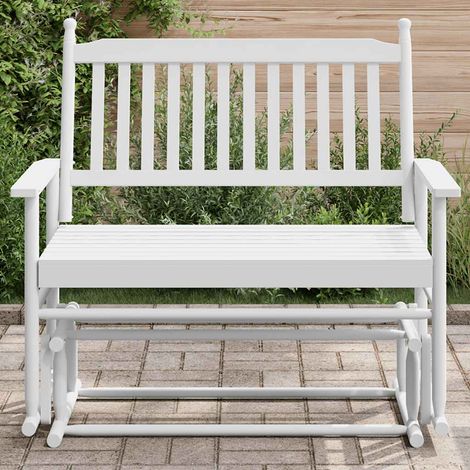 Banco deslizante madera maciza de álamo blanco 118x70x104,5 cm vidaXL (1/5)