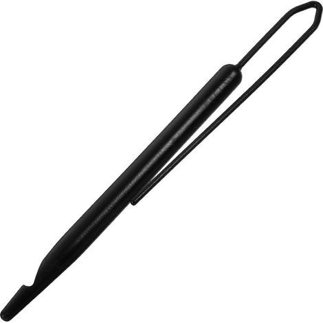 Haarstyling-Werkzeug, Dreadlock-Styling-Werkzeug, Häkelnadel aus Kunststoff, Haarwebnadel, Flechtzubehör. – 12,5 x 1 cm – Schwarz (1/4)