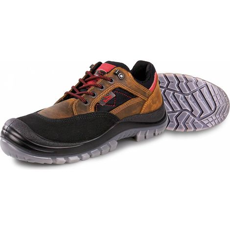 Hase Nepal Brown S3 Sicherheitshalbschuh aus Nubukleder Größe 37 (1/4)