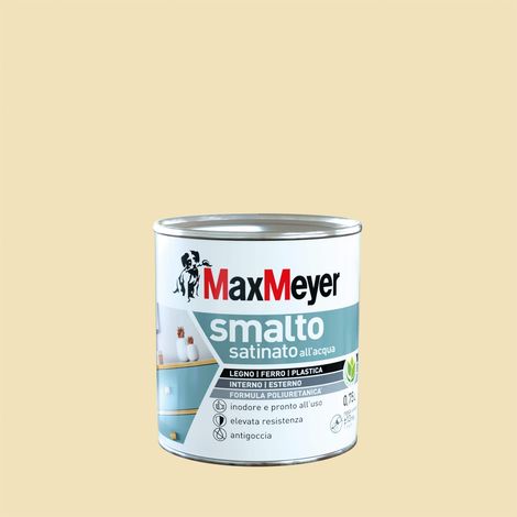 MaxMeyer Smalto Poliuretanico Satinato Bianco Panna 0,75 L Ecolabel