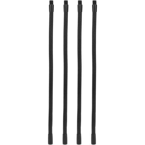 Aluminium-Schwanenhals-Lampenrohr, 10 mm Durchmesser, flexibel, für Tisch- und Schreibtischlampen, 35 cm Leuchtenfassungen, 4 Stück