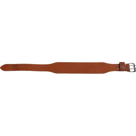 Ceinture d'haltérophilie en cuir monocouche à double boucle, soutien lombaire, pour hommes et femmes, taille XL. (1/5)