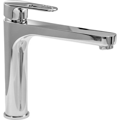 Robinet de salle de bain mitigeur pour lavabo 25 cm chromé avec économie deau ecosafe
