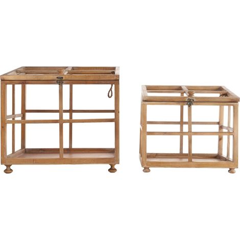 ARPIMEX Set 2 Lanterne Legno M.G. 48 x 36 x 46 Cm