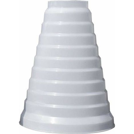 Improved, thicker universal reducer for ventilation systems, 80/200mm diameter, PVC round pipe reducer used with air conditioning for ducts and extraction fans (8–20 cm) (1/5)