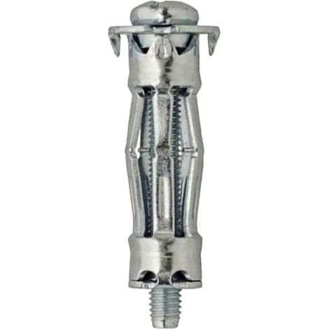 10 chevilles métal expansion plaque de plâtre - vis tête cylindrique 4 x 32