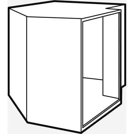 Luftkanal aus Glasfaserleichtbeton LKB 700, 90-Grad-Bogen 500 mm - 50900103117 von Weishaupt