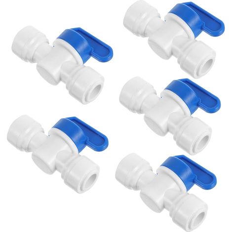JSSEVN-5 Stück Winkel-Schlauchverschraubungen zum Verbinden von Luftschläuchen, Schnellkupplungen für Wasserschläuche, Schnellkupplungen für Bewässerungsanlagen (1/5)