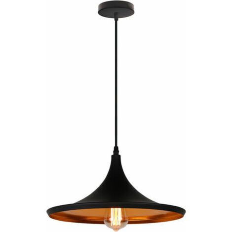 Moderne Pendelleuchte E27 36cm Industrielle Metall Pendelleuchte (1/4)