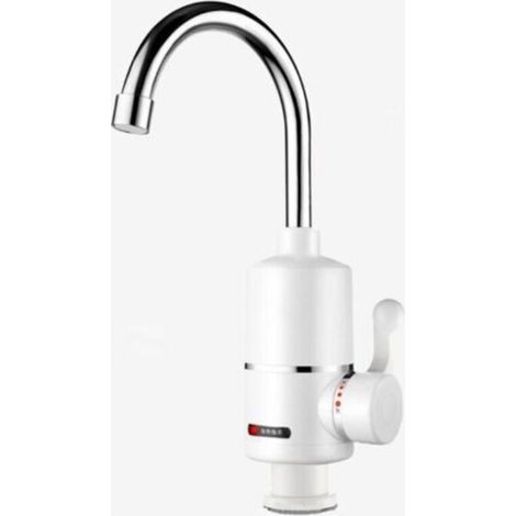 Electric Basin Faucet - Frame + Hot and Cold Mixer - Electric Instantaneous Water Heaters and Water Heaters, European Specifications, G1/2 (Water Bottom) (1/4)